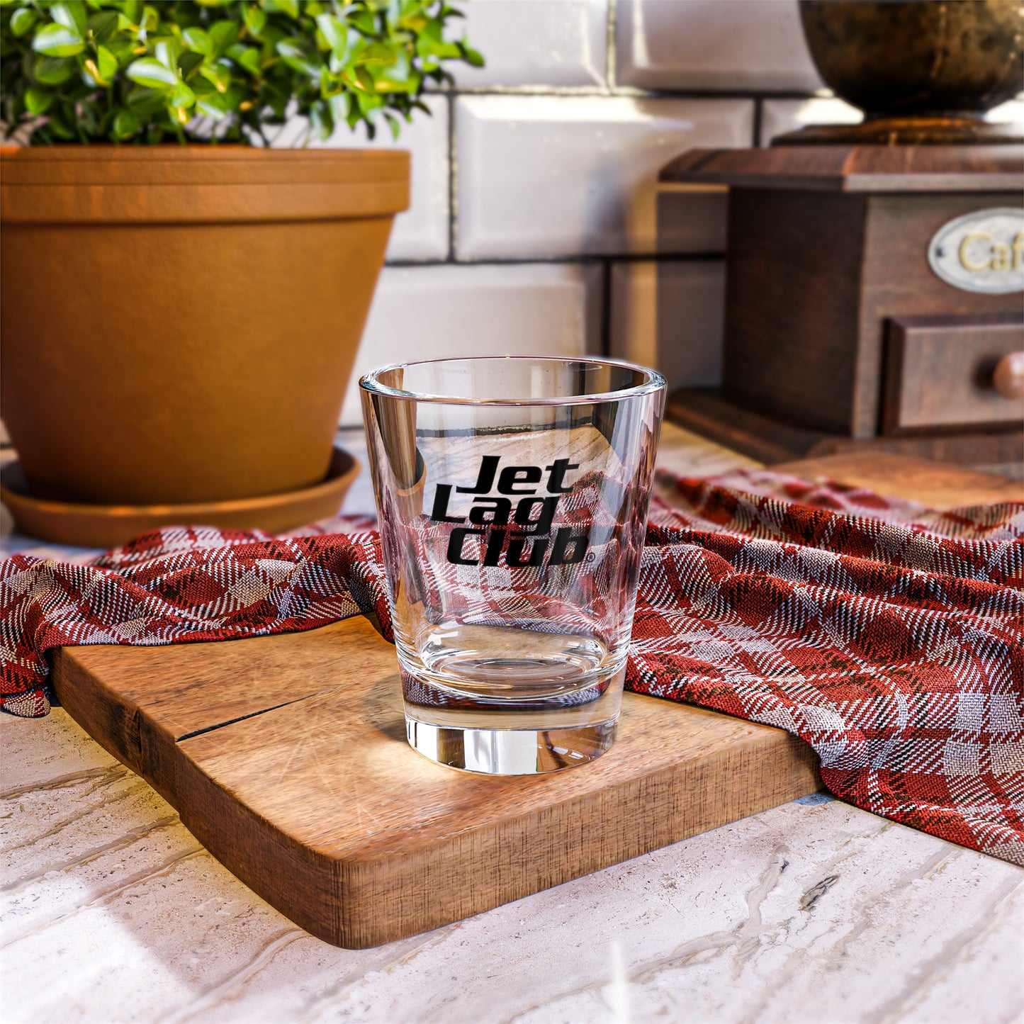 Jet Lag Club® New Wave Shot Glass