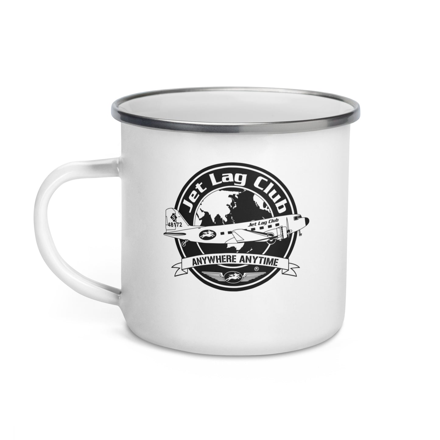 Jet Lag Club® New Wave Enamel Mug