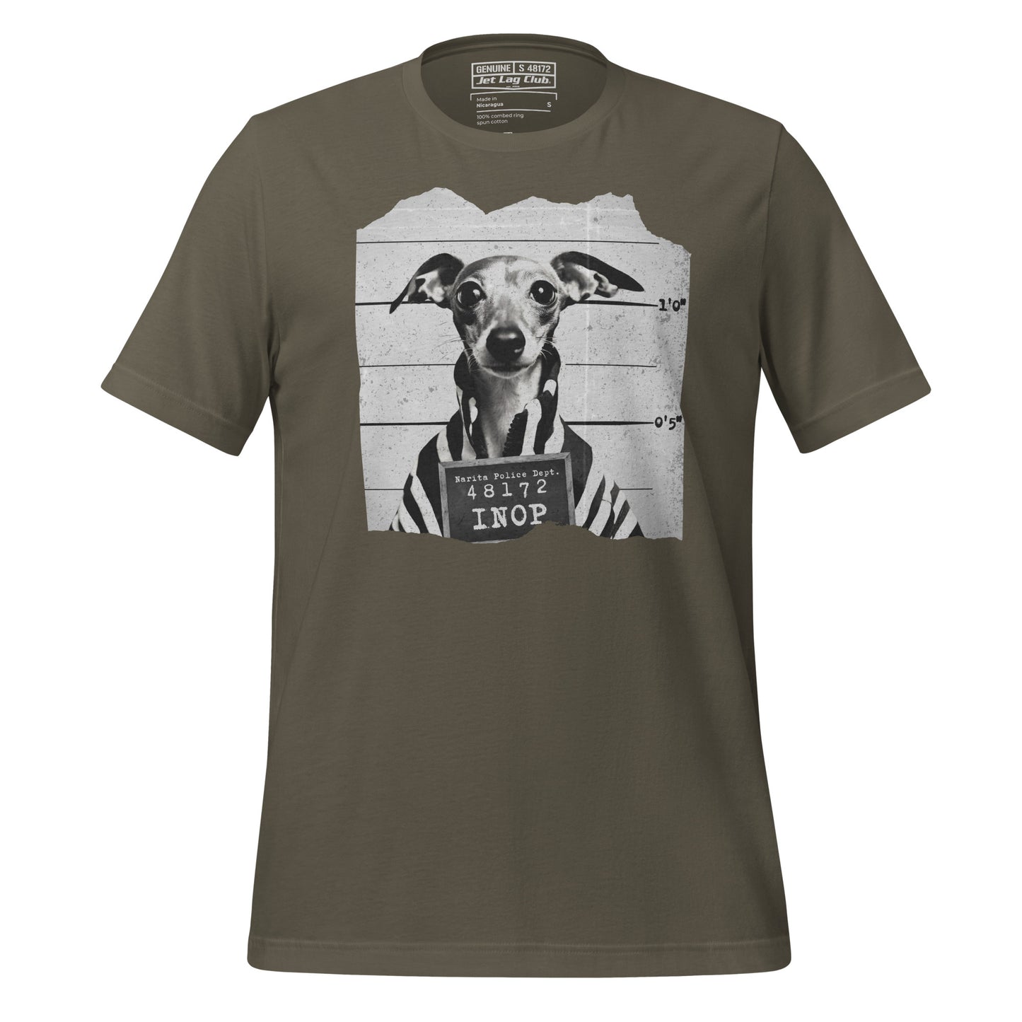 Jet Lag Club® Inop Mugshot T-shirt