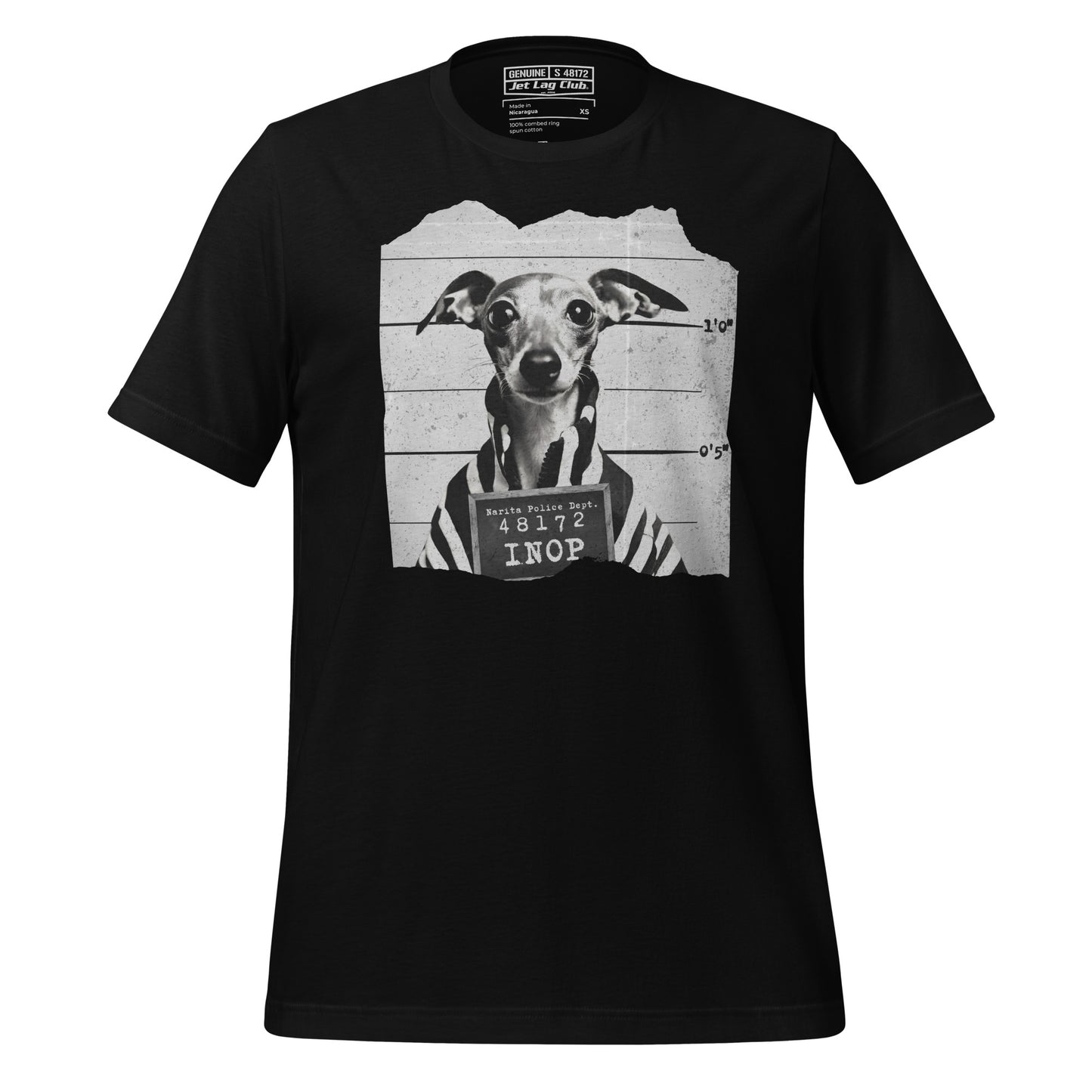 Jet Lag Club® Inop Mugshot T-shirt