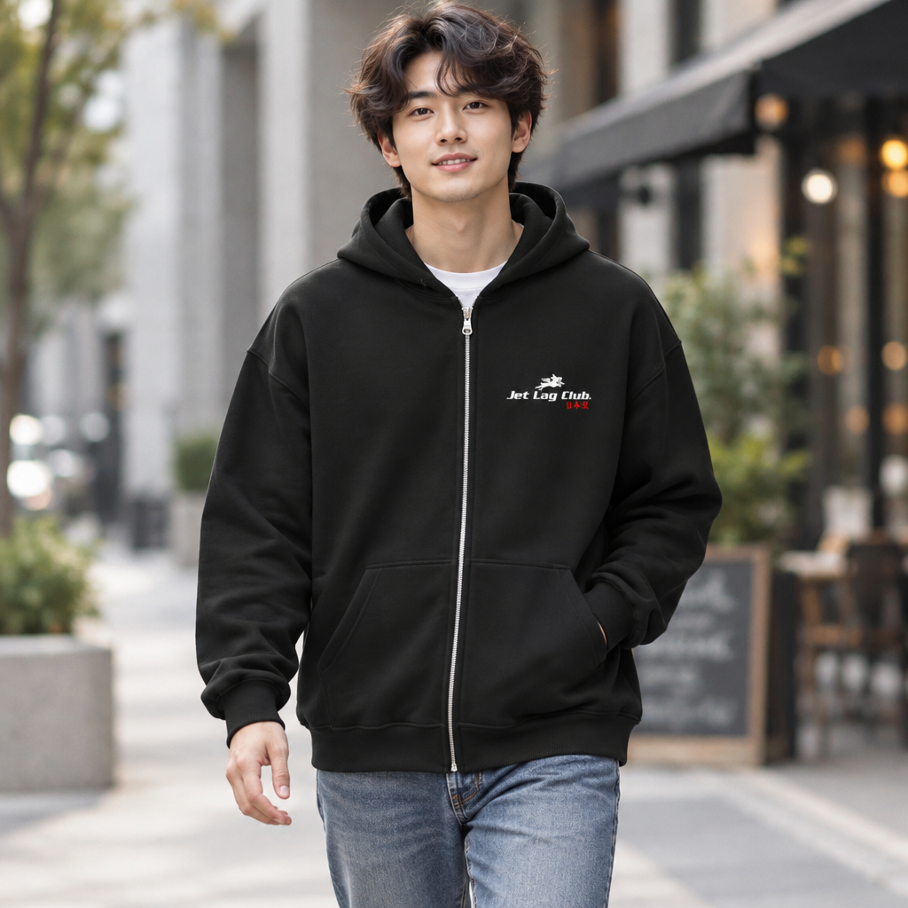 Jet Lag Club® Zip Hoodie