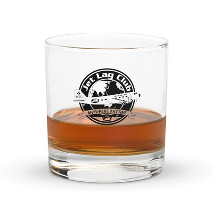 Jet Lag Club® Whiskey glass [Logo]