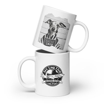 Jet Lag Club®  Inop Mugshot White Ceramic Mug