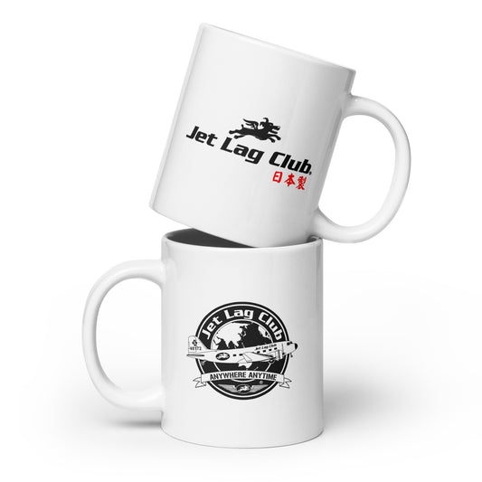 Jet Lag Club® Flying Dogs White Ceramic Mug